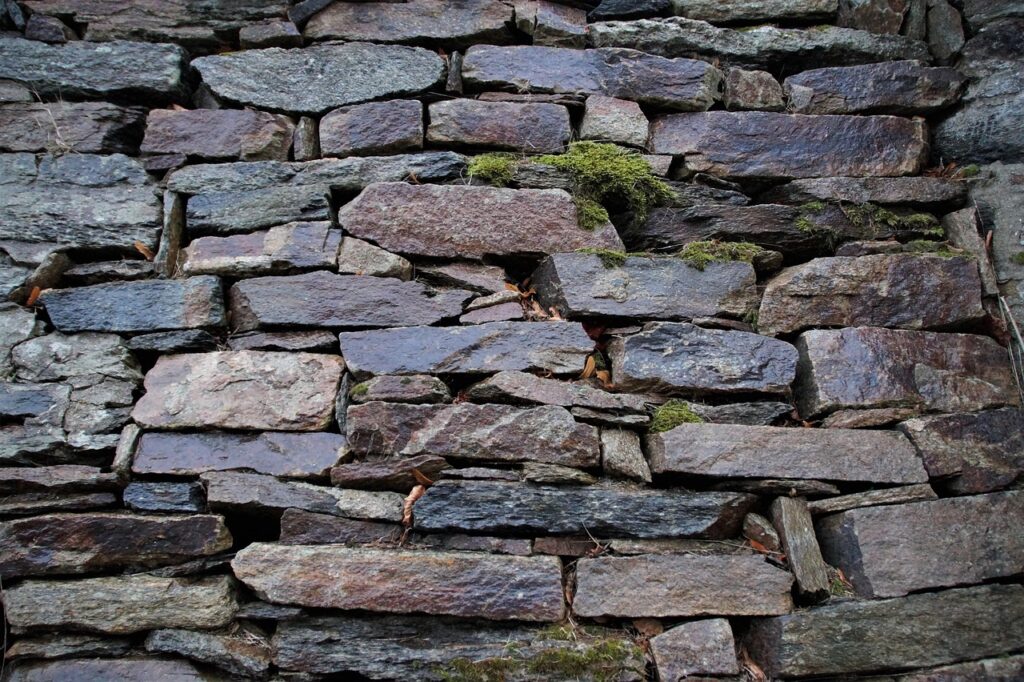 dry stack stone walling