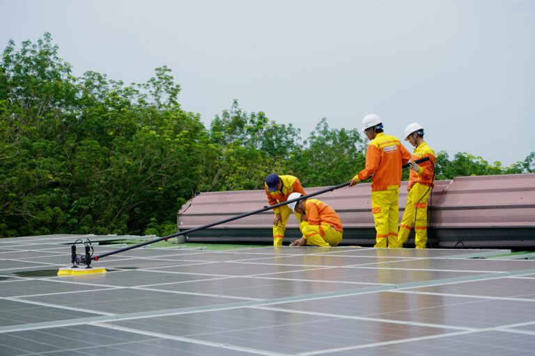 zonnepanelen wassen